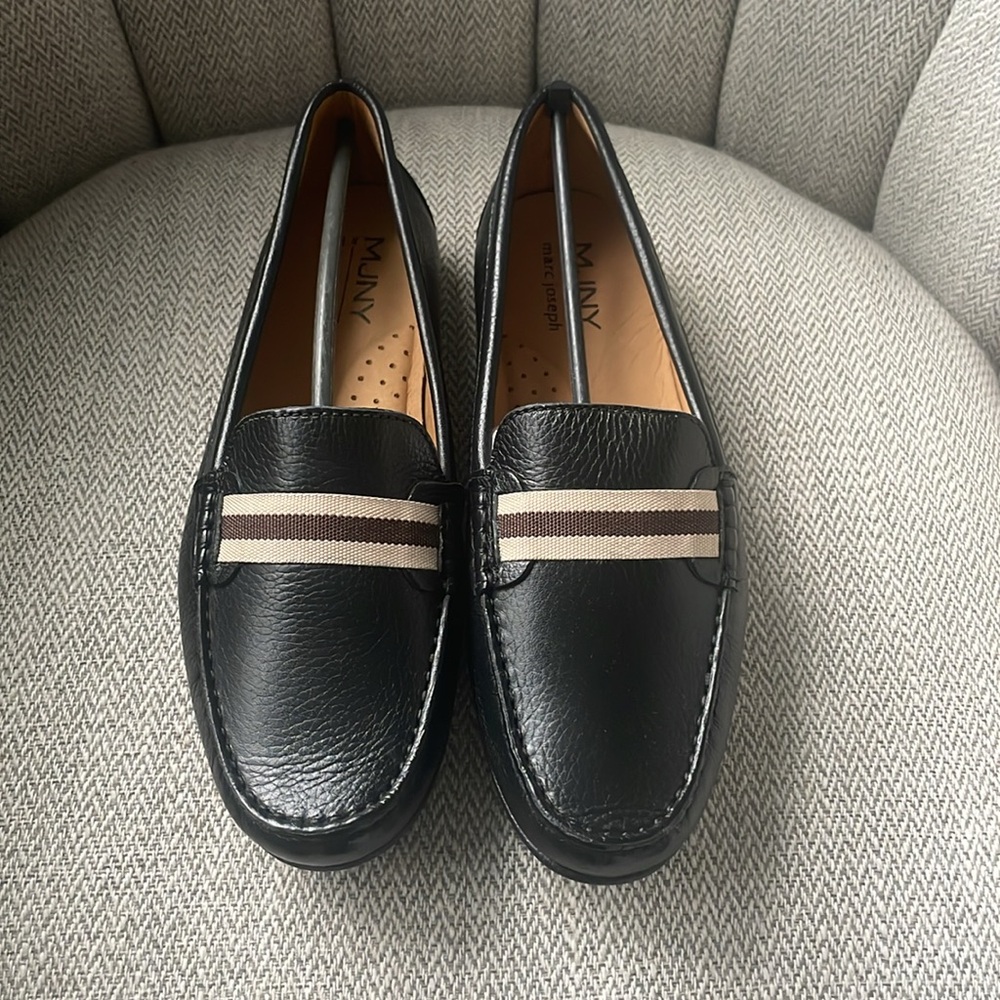 Marc Joseph New York Mulberry Black Grainy Size 9.5 US (40 EU) Loafers